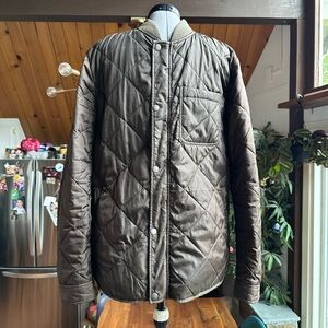 Cole Haan Men's Quilted Olive/Brown Jacket